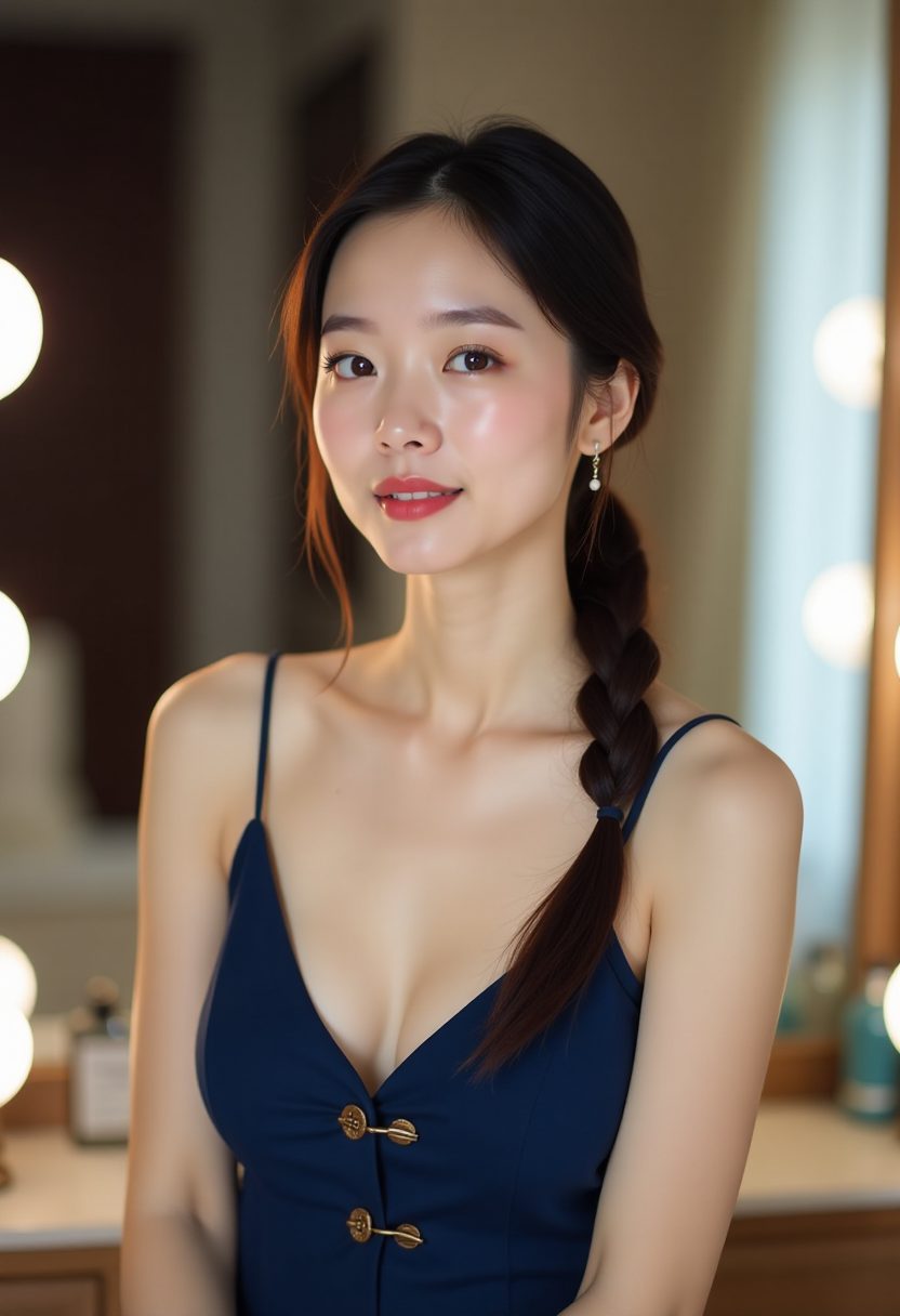 午后院落中的祖孙时光